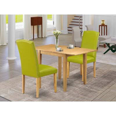 Oak Drop Leaf Rubberwood Solid Wood Dining Set P4450