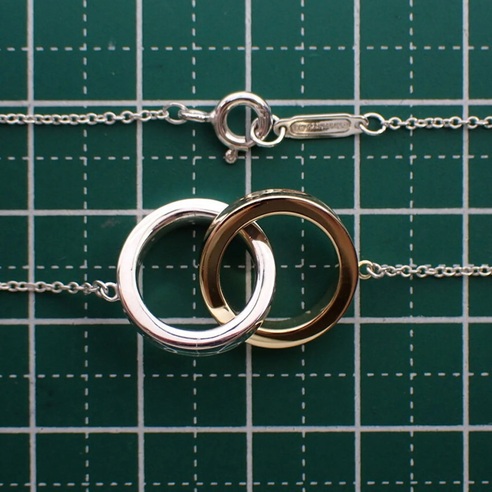Interlocking Circle Necklace O925