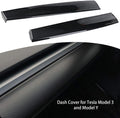 ABS Bright Carbon Fiber Pattern Dash Cover Wrap Cap Pack of 2 F76693