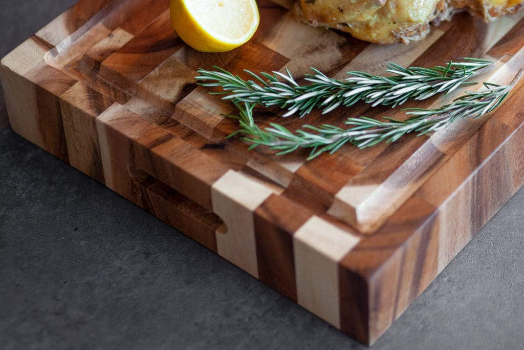 Large Wood Cutting Board with Juice Groove, 17x12 Inch, Pack of 2 L8511