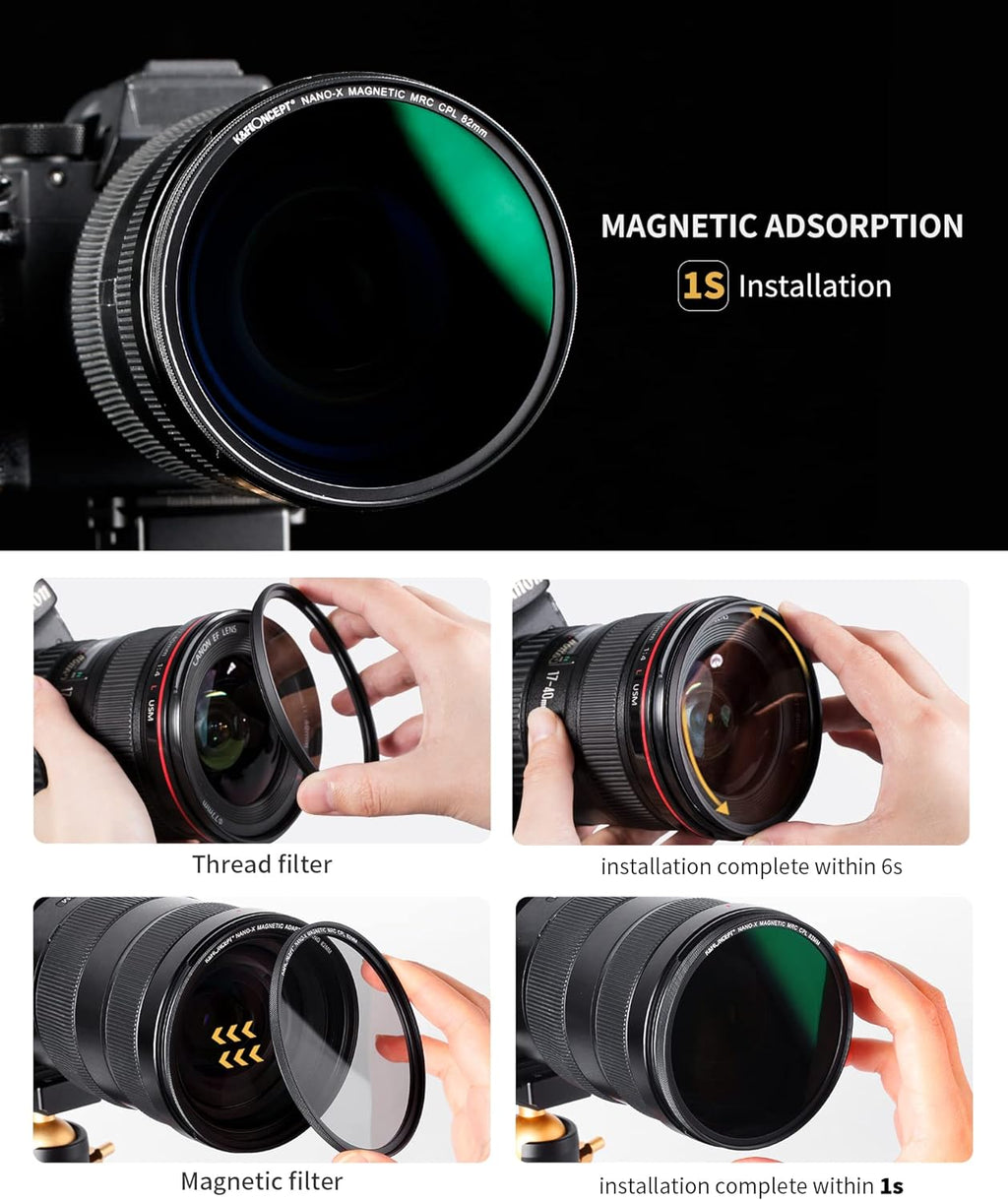 49mm Circular Polarizing Filter Kit with Adapter Ring and Lens Cap U3798
