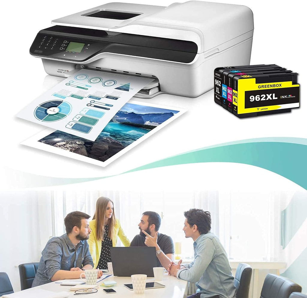Ink Cartridge Replacement for HP OfficeJet Pro Printer (1 Black 1 Cyan 1 Magenta 1 Yellow) H925415