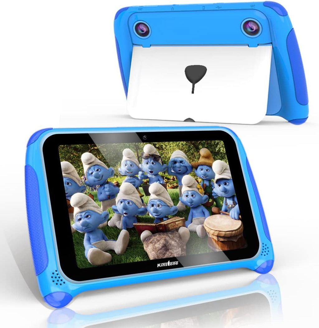 7 inch Kids Tablet Android 11 Quad Core 2GB RAM 32GB ROM Dual Camera WiFi Bluetooth Blue Pack of 2 J404010