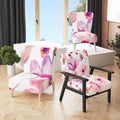 Upholstered Floral Accent Chair F261