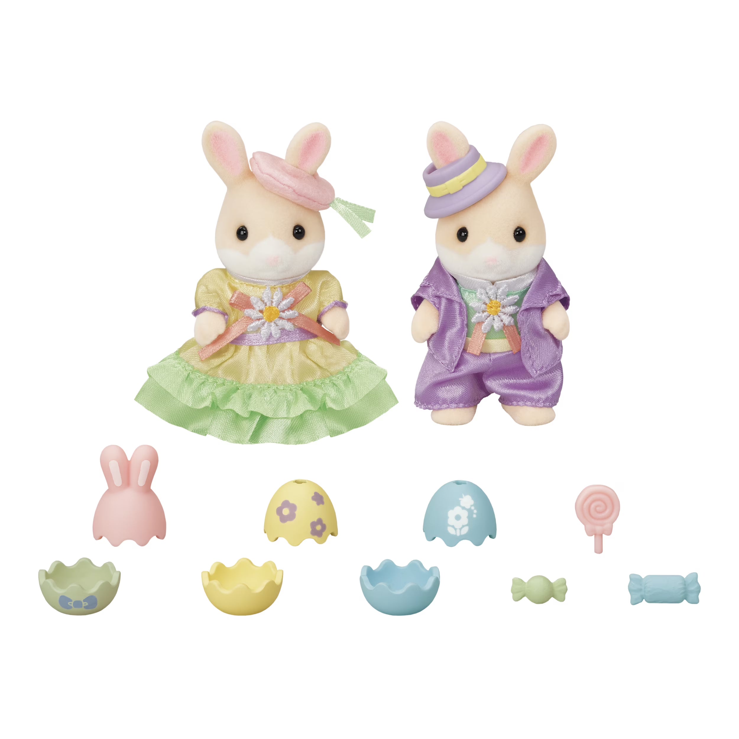 Easter Celebration Dollhouse Playset with 2 Collectible Figures and Accessories Q910494