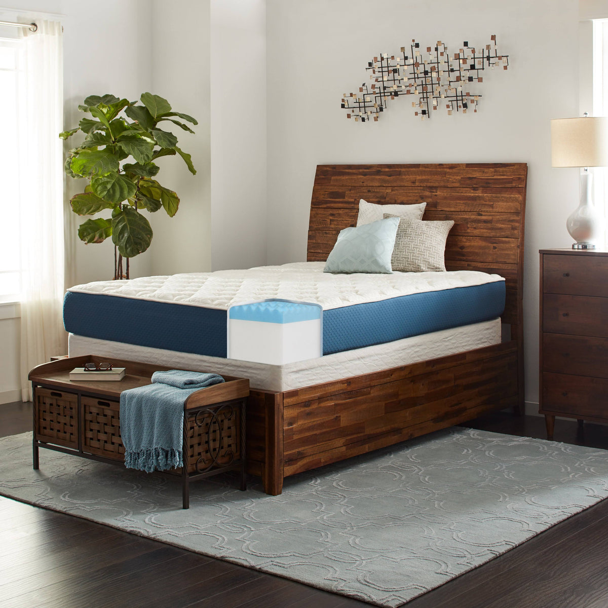 10-Inch Full-Size Gel Foam Mattress Set K55551