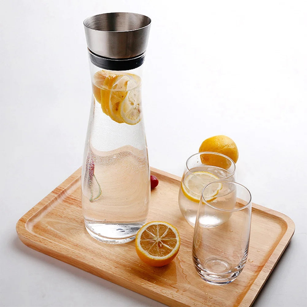 1.2L Acrylic Transparent Juice Bottle with Lid B988360
