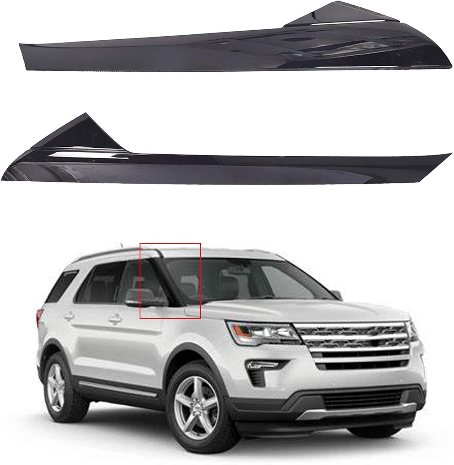 Front Windshield Outer Trim Molding Pack of 2 I770276