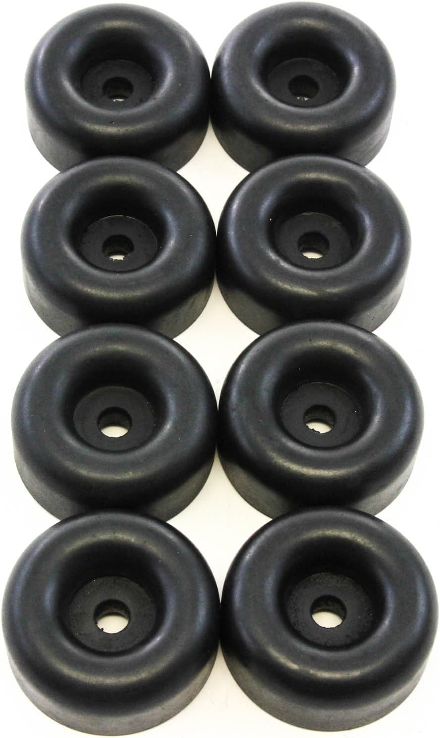 8 Rubber Bumpers 2.5 Inches Round Replacement Cargo Stop Y641971
