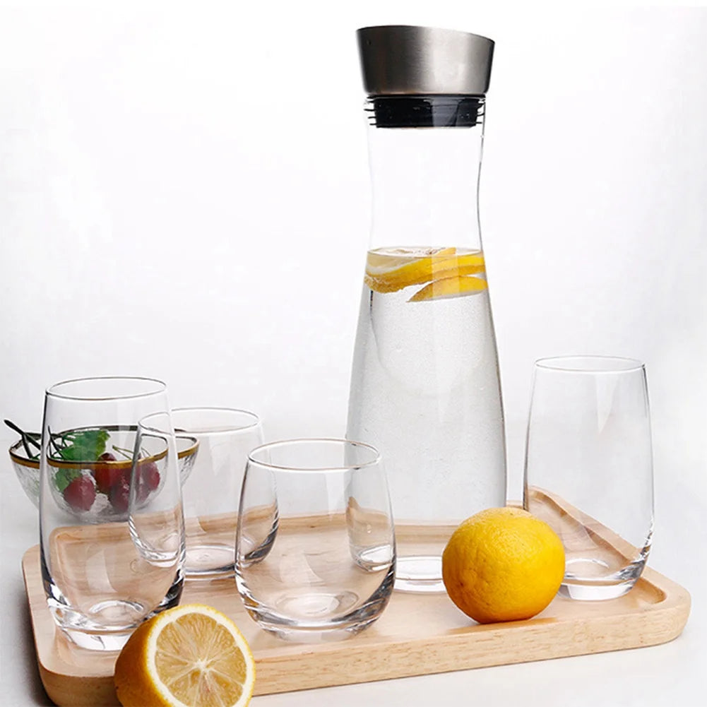 1.2L Acrylic Transparent Juice Bottle with Lid B988360