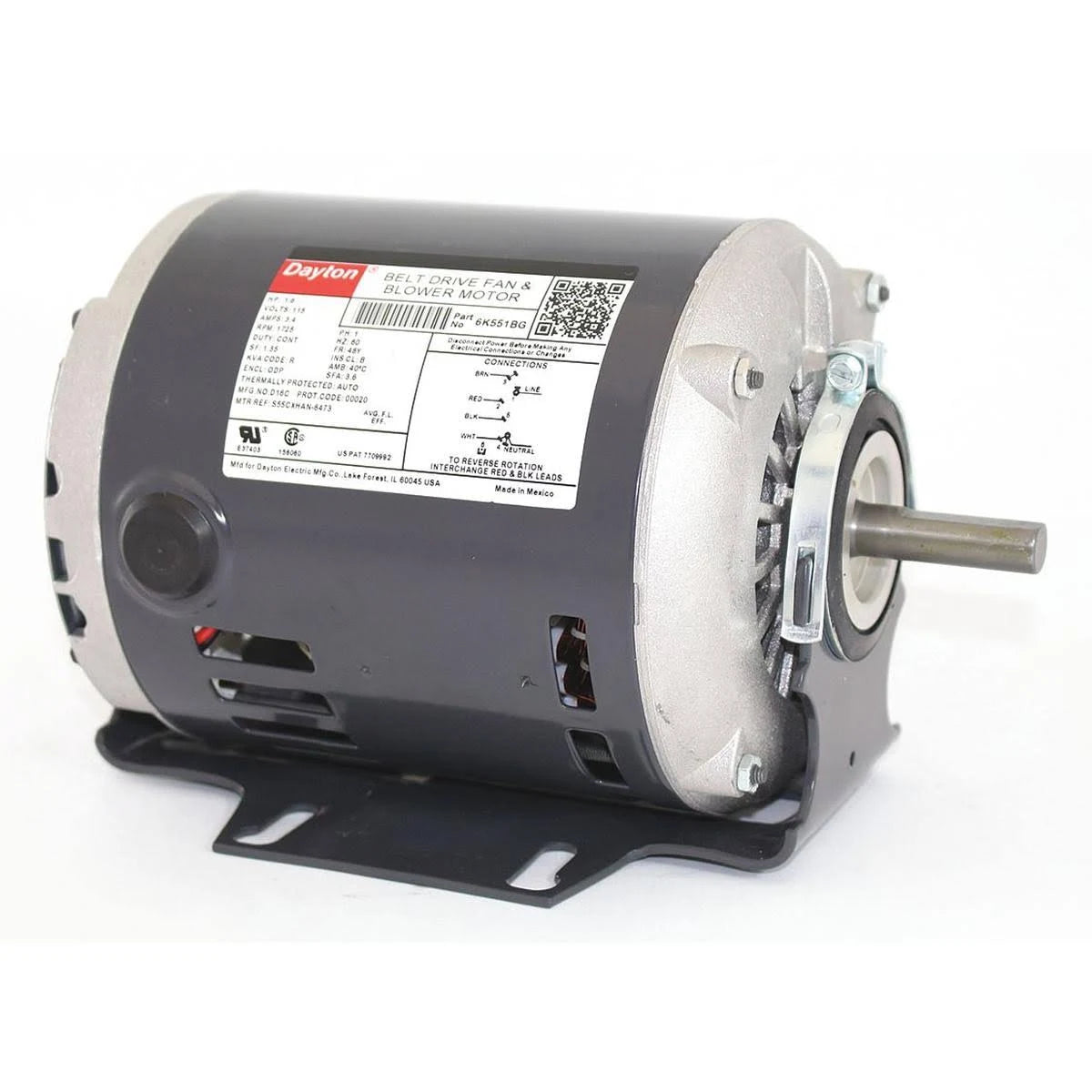 1/6 HP 1725 RPM 115 V Motor G2532