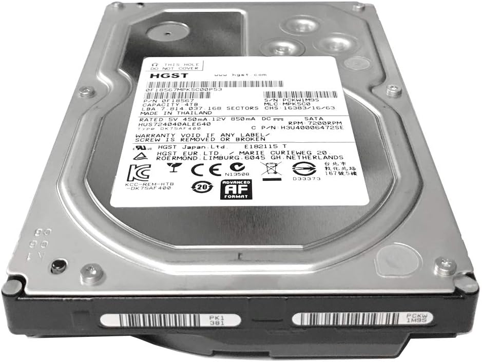 4TB 7200RPM SATA 6.0Gb/s 3.5 inches Internal Enterprise Hard Drive (Renewed) Pack of 2 N306