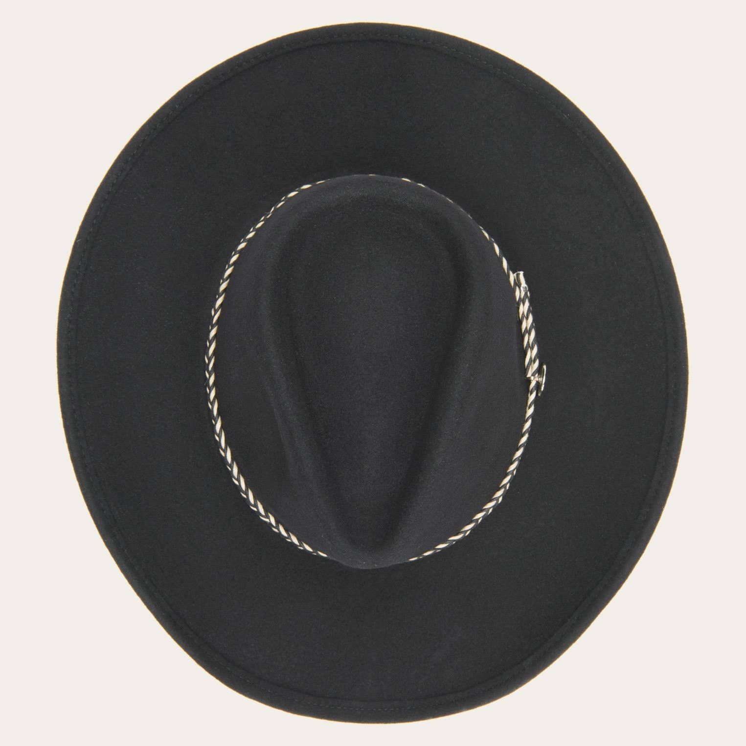 Black Buffalo Fur Hat C3313